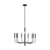 ED Ellen DeGeneres Brianna 9-Light Aged Iron Minimalist Modern Hanging Candlestick Chandelier by Generation Lighting Designer Collections -Hot Sale Light Society Store aged iron generation lighting designer collections chandeliers ec1009ai 64 1000
