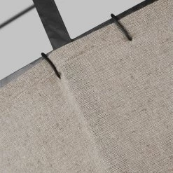 ED Ellen DeGeneres Crafted by Generation Lighting Dunne 34 in. W 4-Light Aged Iron Pendant with Sewn Natural Linen Shade by Generation Lighting Designer Collections -Hot Sale Light Society Store aged iron generation lighting designer collections chandeliers ep1114ai c3 1000