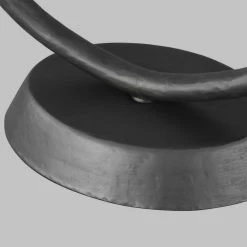 ED Ellen DeGeneres Crafted by Generation Lighting Indo 26.625 in. Aged Iron Table Lamp with Linen Shade and LED Bulb by Generation Lighting Designer Collections -Hot Sale Light Society Store aged iron generation lighting designer collections table lamps et1001ai1 40 1000