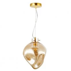 Bette1-Light Amber Pendant Light with Glass Shade by Light Society -Hot Sale Light Society Store amber light society chandeliers ls c388 am 4f 1000