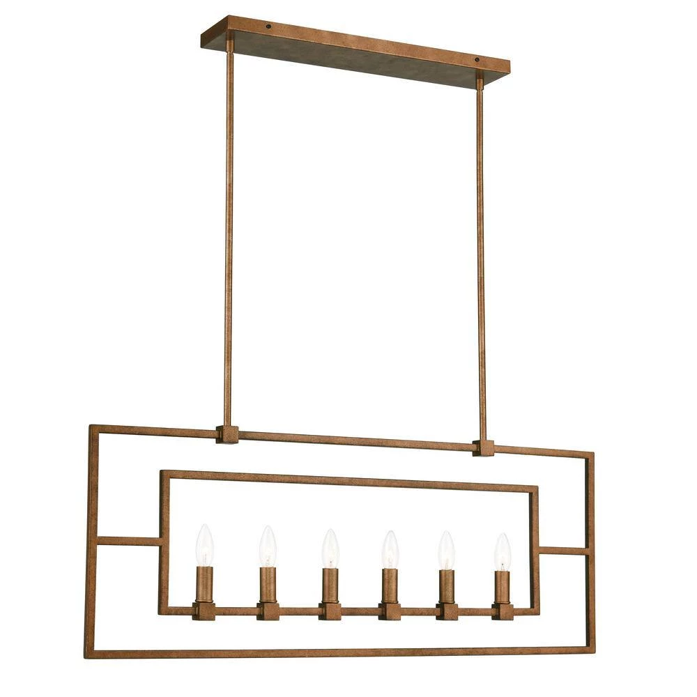 Bence 6-Light Antique Brass Chandelier by Light Society 5 Bence 6-Light Antique Brass Chandelier by Light Society - Image 3