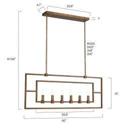 Bence 6-Light Antique Brass Chandelier by Light Society 16 Bence 6-Light Antique Brass Chandelier by Light Society -Hot Sale Light Society Store anitque brass light society chandeliers ls c499 ab 76 1000