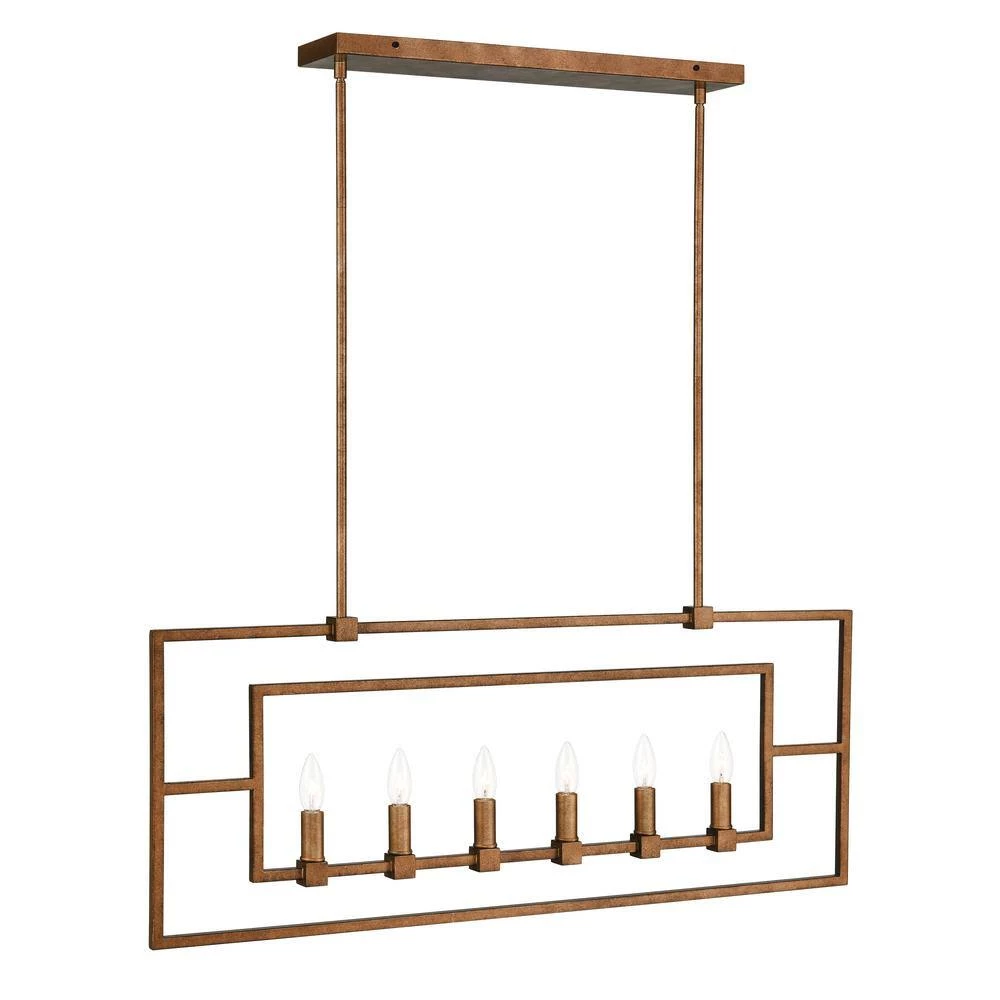 Bence 6-Light Antique Brass Chandelier by Light Society 8 Bence 6-Light Antique Brass Chandelier by Light Society - Image 6