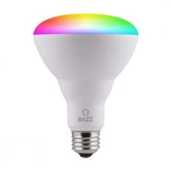 Wi-Fi RGB 65-Watt Equivalent LED BR30 Light Bulb by BAZZ