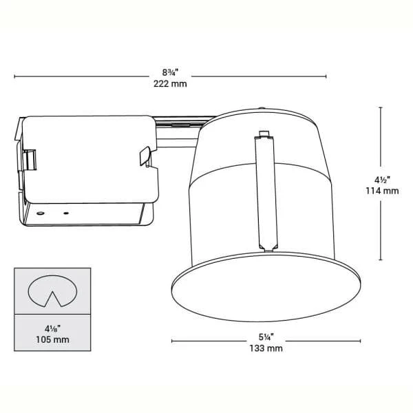 100 Series 5 in. White Recessed Halogen Damp Locations Light Fixture Kit by BAZZ 6 100 Series 5 in. White Recessed Halogen Damp Locations Light Fixture Kit by BAZZ - Image 4