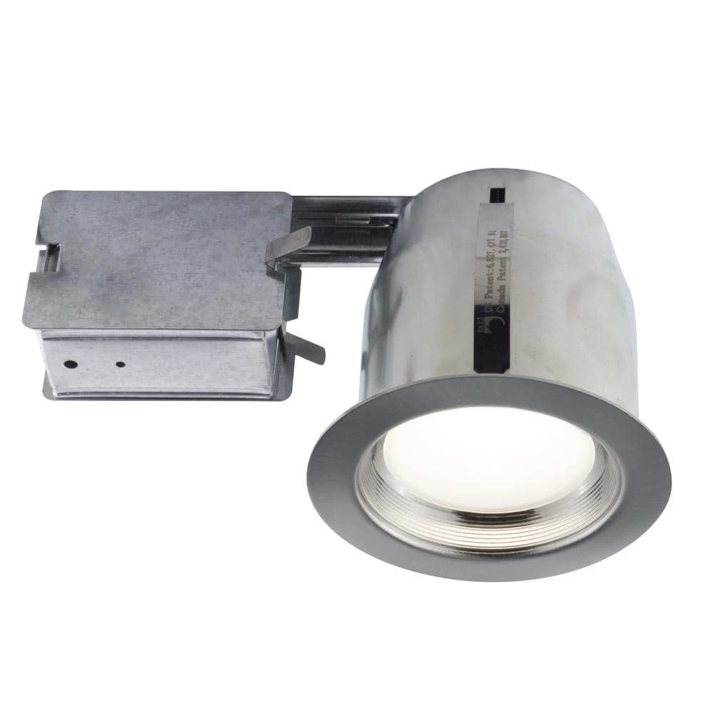 5 in. Brushed Chrome Intergrated LED Recessed Fixture Kit for Damp Locations by BAZZ 3 5 in. Brushed Chrome Intergrated LED Recessed Fixture Kit for Damp Locations by BAZZ