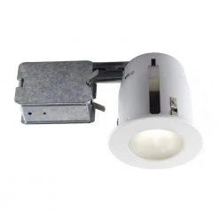 4-in. White Recessed Fixture Kit for Damp Locations by BAZZ