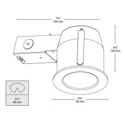 3-in. Brushed Chrome Intergrated LED Recessed Fixture Kit for Damp Locations by BAZZ 11 3-in. Brushed Chrome Intergrated LED Recessed Fixture Kit for Damp Locations by BAZZ -Hot Sale Light Society Store bazz recessed lighting kits 343l9b 44 1000