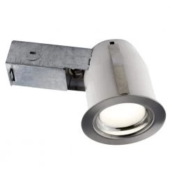3-in. Brushed Chrome Intergrated LED Recessed Fixture Kit for Damp Locations by BAZZ