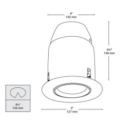 900 Series 4 in. Satin Recessed Halogen Light Fixture Kit by BAZZ -Hot Sale Light Society Store bazz recessed lighting kits 900 114s 1f 1000