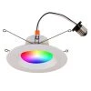 6 in. Wi-Fi RGB LED Tunable New Construction/Remodel Recessed Conversion Kit by BAZZ