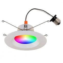 6 in. Wi-Fi RGB LED Tunable New Construction/Remodel Recessed Conversion Kit by BAZZ