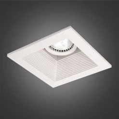 Cube Series 4 in. Matte White LED Recessed Complete Fixture Kit by BAZZ 9 Cube Series 4 in. Matte White LED Recessed Complete Fixture Kit by BAZZ -Hot Sale Light Society Store bazz recessed lighting kits cubl5w 1f 1000