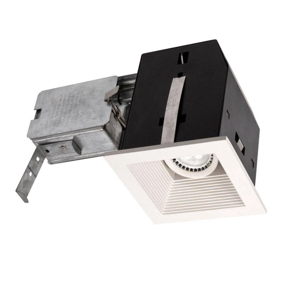 Cube Series 4 in. Matte White LED Recessed Complete Fixture Kit by BAZZ 3 Cube Series 4 in. Matte White LED Recessed Complete Fixture Kit by BAZZ