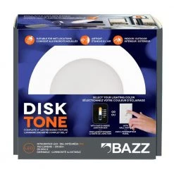 4 in. Canless 5000k Tunable New Construction Integrated LED Recessed Light Kit with White Trim for Shallow Ceiling by BAZZ -Hot Sale Light Society Store bazz recessed lighting kits disk4cct4w 1f 1000