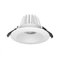 DISK 4 in. Anti-Glare Damp location 1000 Lumens 3000K Canless, New Construction Integrated LED Recessed Light Kit by BAZZ -Hot Sale Light Society Store bazz recessed lighting kits disk4w 1f 1000