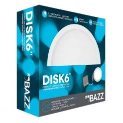 6 in. Canless 3000 K New Construction Ultra-Slim Canless Integrated LED Recessed Light Kit with White Trim by BAZZ -Hot Sale Light Society Store bazz recessed lighting kits disk703kw 1f 1000