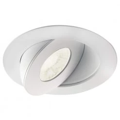 Slim 4 in. Matte White Multi-Directional Intergrated LED Recessed Fixture Kit by BAZZ -Hot Sale Light Society Store bazz recessed lighting kits luxslm2d4w 1f 1000