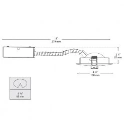 Slim 4 in. Matte White Multi-Directional Intergrated LED Recessed Fixture Kit by BAZZ -Hot Sale Light Society Store bazz recessed lighting kits luxslm2d4w fa 1000
