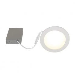 6 in. Wi-Fi RGB Tunable New Construction/Remodel Slim Disk LED Recessed Fixture Kit by BAZZ