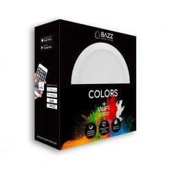 6 in. Wi-Fi RGB Tunable Slim Disk LED Recessed Fixture Kit-White (4-Pack) by BAZZ -Hot Sale Light Society Store bazz recessed lighting kits sldsk6rgbtnwwf4 1f 1000