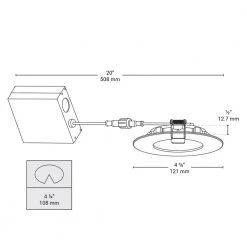 Slim Disk Radiant 4.5 in. 4000K New Construction or Remodel Ultra Slim Integrated LED Recessed Light Kit by BAZZ -Hot Sale Light Society Store bazz recessed lighting kits sldskb4kw 1f 1000