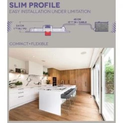 Slim Disk 4 in. 3000K Matte White New Construction/Remodel Recessed Integrated LED Fixture Kit for (4-Pack) by BAZZ -Hot Sale Light Society Store bazz recessed lighting kits sldskb4w4 1f 1000