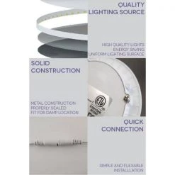 Slim Disk 4 in. 3000K Matte White New Construction/Remodel Recessed Integrated LED Fixture Kit for (4-Pack) by BAZZ -Hot Sale Light Society Store bazz recessed lighting kits sldskb4w4 44 1000