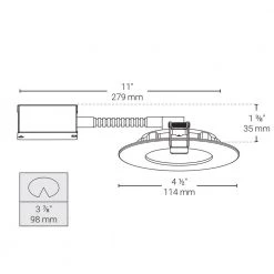 4 in. Tunable New Construction/Remodel Wi-Fi Slim Mood LED Recessed Fixture Kit by BAZZ -Hot Sale Light Society Store bazz recessed lighting kits slmr4tnwfb 4f 1000