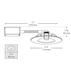4 in. Tunable New Construction/Remodel Wi-Fi Slim Mood LED Recessed Fixture Kit by BAZZ -Hot Sale Light Society Store bazz recessed lighting kits slmr4tnwfw 4f 1000