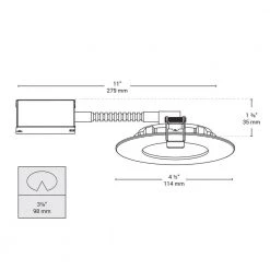 4 in. Slim Brushed Chrome Integrated LED Recessed Fixture Kit (4-Pack) by BAZZ -Hot Sale Light Society Store bazz recessed lighting kits slmrd4b4 fa 1000