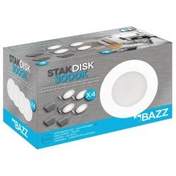 STAK 4 in. Canless 3000k New Construction Integrated LED Recessed Light Kit (4-Pack) by BAZZ 7 STAK 4 in. Canless 3000k New Construction Integrated LED Recessed Light Kit (4-Pack) by BAZZ -Hot Sale Light Society Store bazz recessed lighting kits stkd43kw4 4f 1000