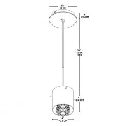 Glam Topaz Collection Beads Hanging Pendant by BAZZ -Hot Sale Light Society Store beads shade bazz pendant lights pr3811cb 1f 1000