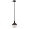 Vesta 1-Light Black Vintage Pendant with Glass Shade by BAZZ -Hot Sale Light Society Store black bazz chandeliers p17261bk1b 64 1000