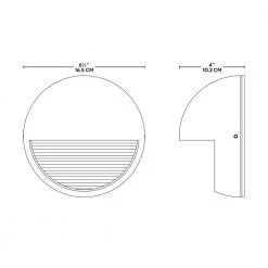 Exil 1-Light Black Outdoor Integrated LED Wall Lantern Sconce by BAZZ -Hot Sale Light Society Store black bazz outdoor sconces w14777bk 1f 1000