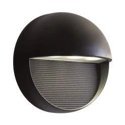 Exil 1-Light Black Outdoor Integrated LED Wall Lantern Sconce by BAZZ