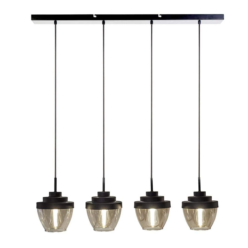 64 in. 4-Light Vintage Quadruple Pendants Fixture by BAZZ 3 64 in. 4-Light Vintage Quadruple Pendants Fixture by BAZZ