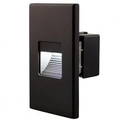 Hardwired Black Integrated LED Step Light by BAZZ -Hot Sale Light Society Store black bazz stair lights strl2bk 4f 1000