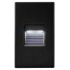 Hardwired Black Integrated LED Step Light by BAZZ -Hot Sale Light Society Store black bazz stair lights strl2bk 64 1000