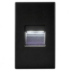 Hardwired Black Integrated LED Step Light by BAZZ