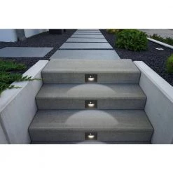 Plug-In Black Motion Sensing LED Stair Light by BAZZ 10 Plug-In Black Motion Sensing LED Stair Light by BAZZ -Hot Sale Light Society Store black bazz stair lights strl3mtbk 1f 1000