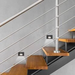 Plug-In Black Motion Sensing LED Stair Light by BAZZ 11 Plug-In Black Motion Sensing LED Stair Light by BAZZ -Hot Sale Light Society Store black bazz stair lights strl3mtbk 44 1000