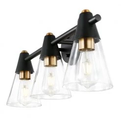 Petra 4.75 in. 3-Light Wall Sconce by Light Society -Hot Sale Light Society Store black brass light society wall sconces ls w357 bk brs 4f 1000