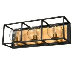 Vinn 3-Light Black/Brushed Brass Vanity Light by Light Society -Hot Sale Light Society Store black brushed brass light society vanity lighting ls v457 bk bb 44 1000