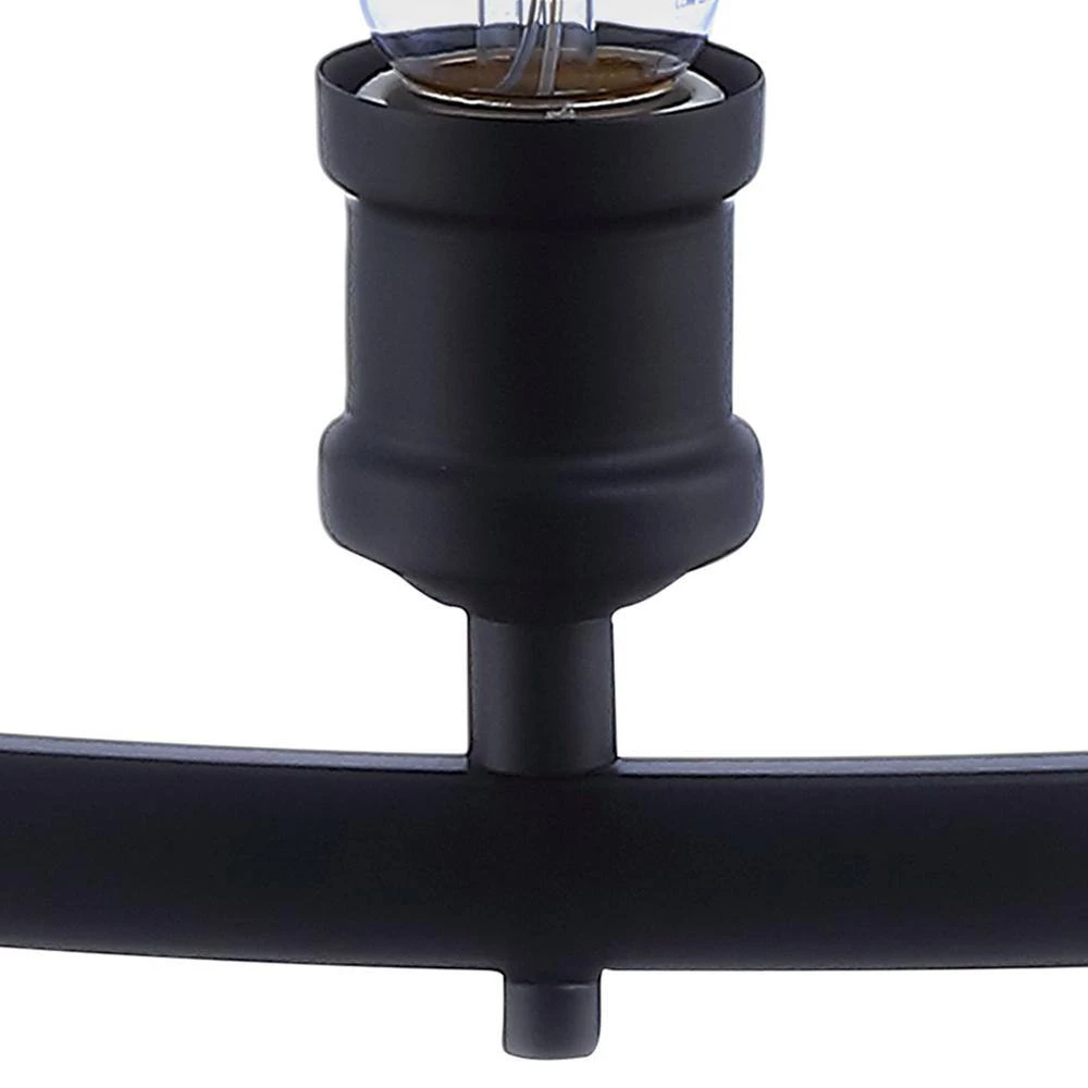 Remy 24.50 in. 5-Light Black Wagon Wheel Chandelier by DSI LIGHTING 9 Remy 24.50 in. 5-Light Black Wagon Wheel Chandelier by DSI LIGHTING - Image 7