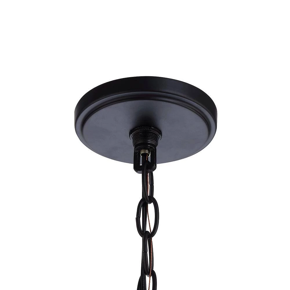 Remy 24.50 in. 5-Light Black Wagon Wheel Chandelier by DSI LIGHTING 11 Remy 24.50 in. 5-Light Black Wagon Wheel Chandelier by DSI LIGHTING - Image 9