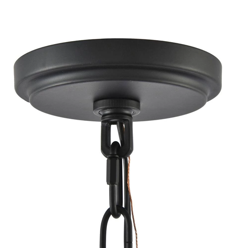 1-Light Black Pendant with Frosted Shade Diffuser by DSI LIGHTING 8 1-Light Black Pendant with Frosted Shade Diffuser by DSI LIGHTING - Image 6