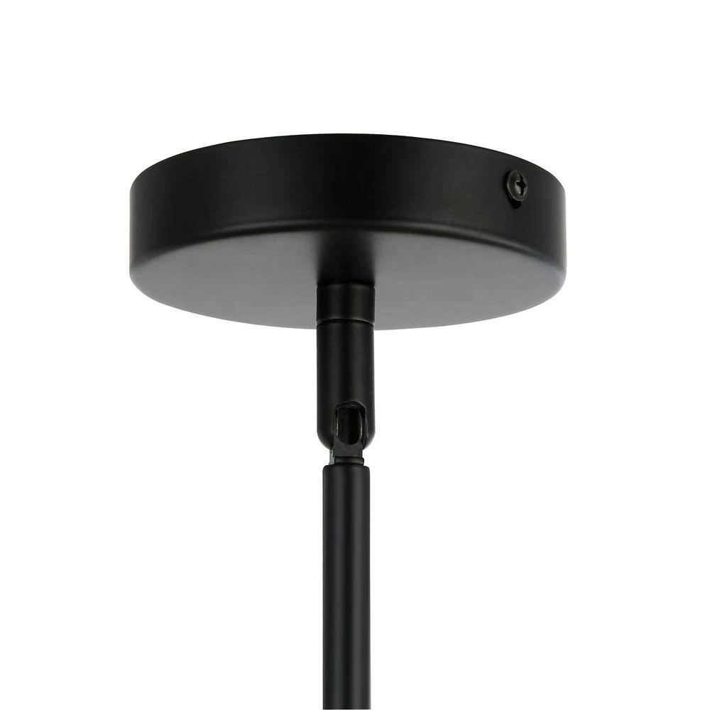 Trieste 6-Light Black/Frosted Pendant with Glass Shades by Light Society 8 Trieste 6-Light Black/Frosted Pendant with Glass Shades by Light Society - Image 6