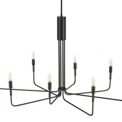 Bella 8-Light Black Chandelier by Light Society -Hot Sale Light Society Store black light society chandeliers ls c317 blk 1f 1000