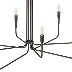 Bella 8-Light Black Chandelier by Light Society -Hot Sale Light Society Store black light society chandeliers ls c317 blk 44 1000